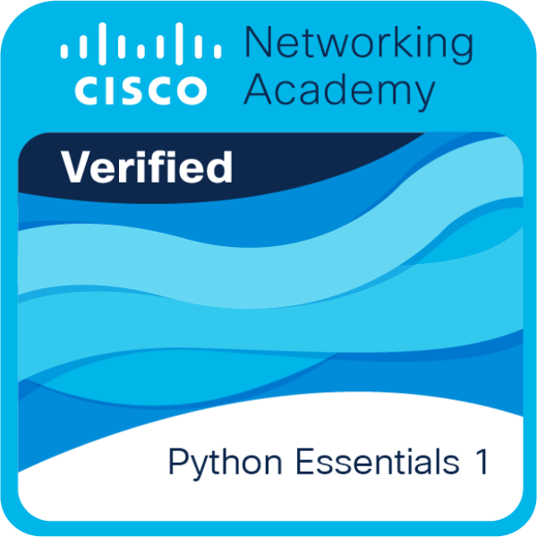 Python Essentials 1 certificate preview