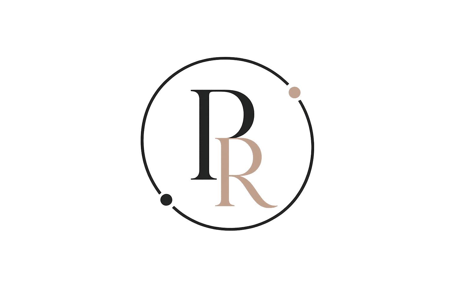 PR monogram logo